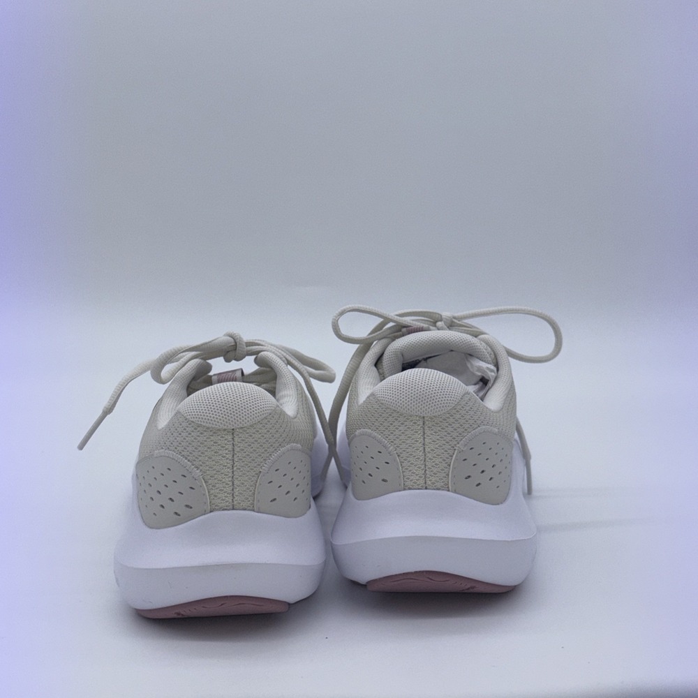 Under Armour Charged Surge 4 Women Size 9 White Pink Running Shoes 3027007-110 - Picture 9 of 12